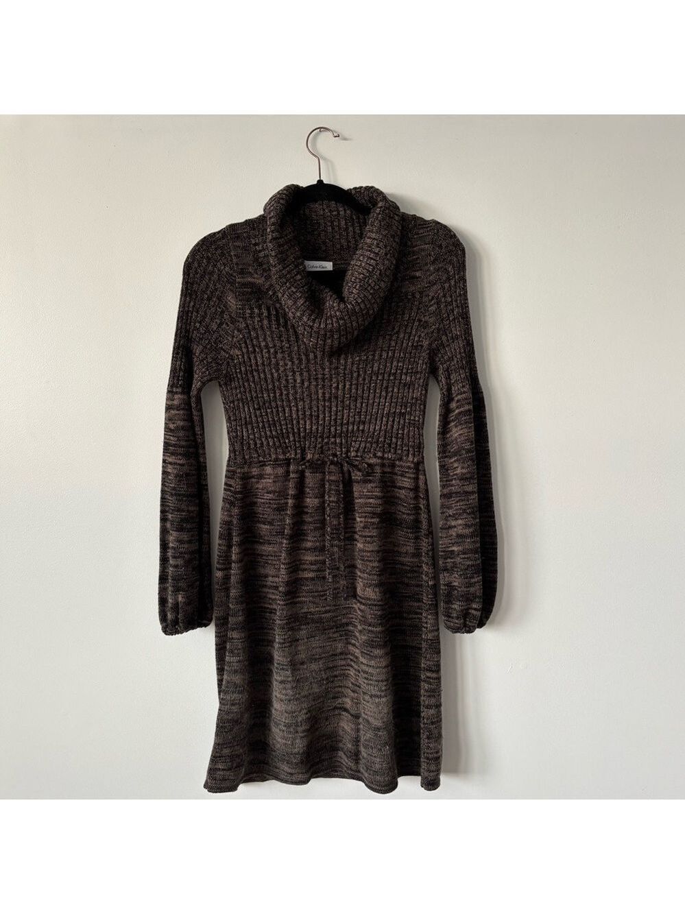 Calvin Klein Women’s Knit Cowl Neck Sweater Dress